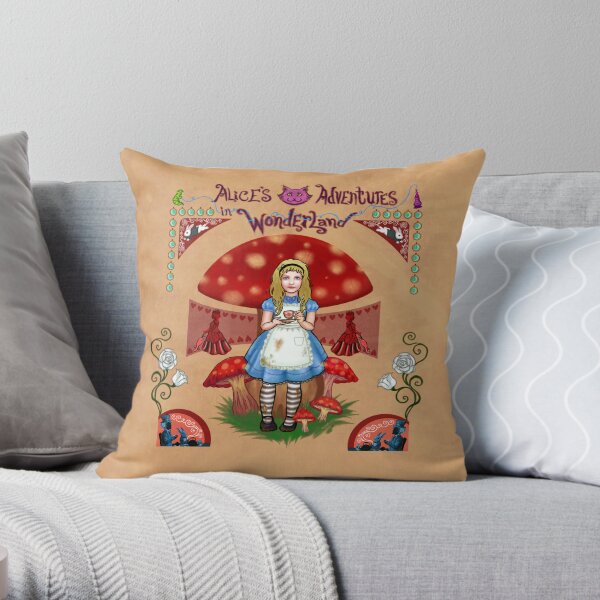 Alice, Tote & Pillow Throw Pillow
