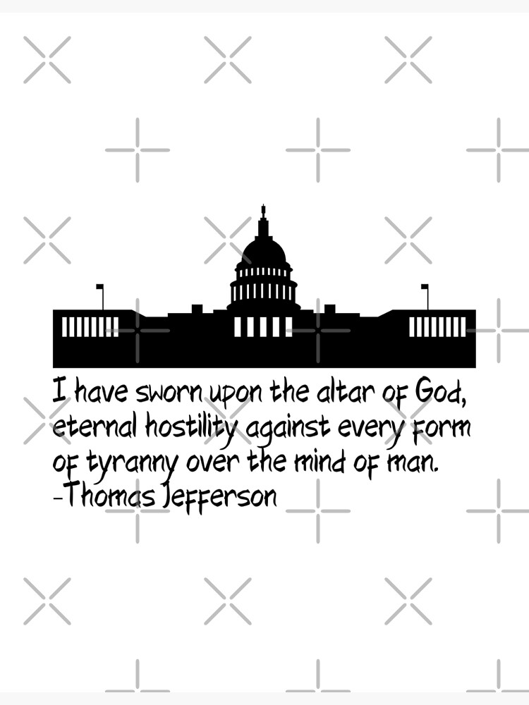 "Stand Against Tyranny Jefferson Quote" Poster by BURNd Redbubble