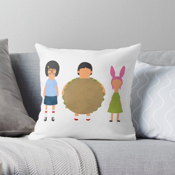 Tina, Gene and Louise Throw Pillow