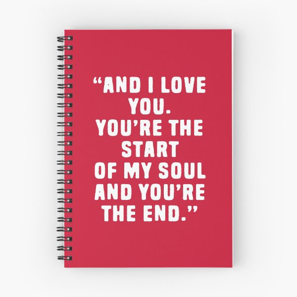 Item preview, And I Love You, You're The Start Of My Soul And You're The End - Deep Quotes About Love #1 designed and sold by SalahBlt.