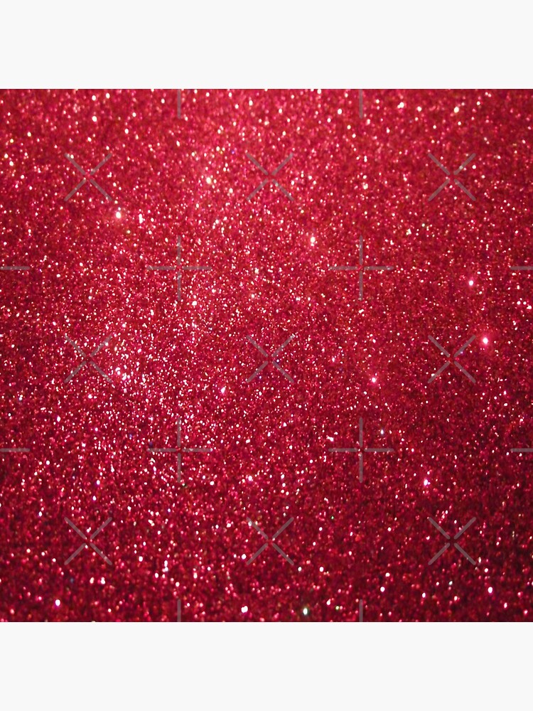 "Red Glitter" Sticker by HyperCore Redbubble