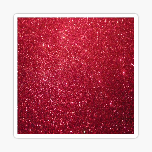 "Red Glitter" Sticker by HyperCore Redbubble