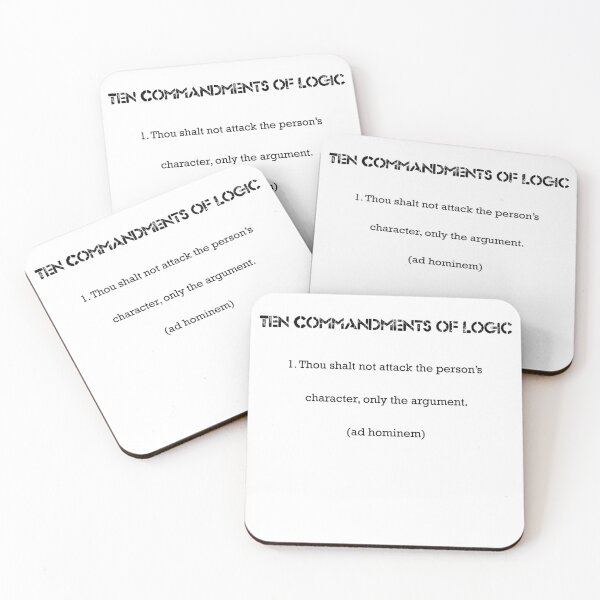 Item preview, Ten Commandments of Logic 1 (black text) designed and sold by ckablue.