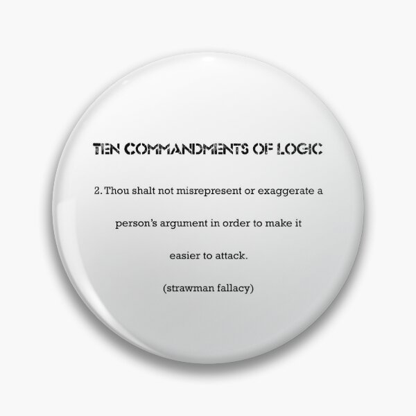 Item preview, Ten Commandments of Logic 2 (black text) designed and sold by ckablue.