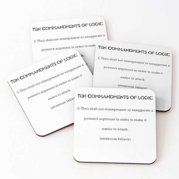 Item preview, Ten Commandments of Logic 2 (black text) designed and sold by ckablue.