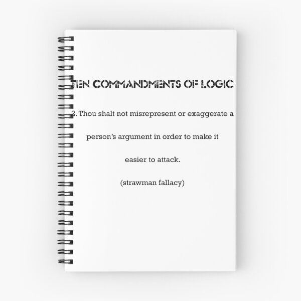 Item preview, Ten Commandments of Logic 2 (black text) designed and sold by ckablue.
