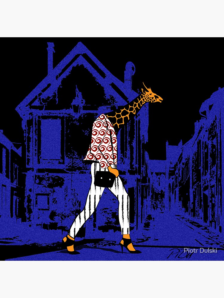 "Giraffes night walk" Sticker by cartoonblog | Redbubble