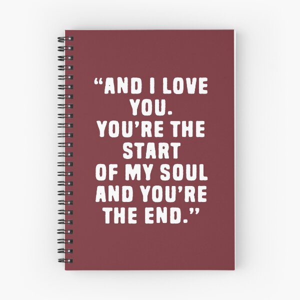 Item preview, And I Love You, You're The Start Of My Soul And You're The End - Deep Quotes About Love #3 designed and sold by SalahBlt.