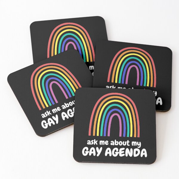 Item preview, Gay Rainbow, Ask Me About My Gay Agenda designed and sold by 10pmCreations.