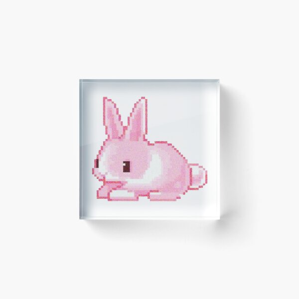 Item preview, pink pixel bunny designed and sold by celestivl.
