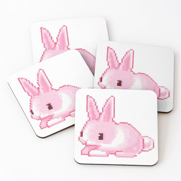 Item preview, pink pixel bunny designed and sold by celestivl.