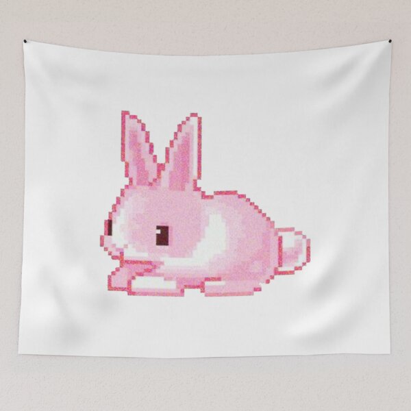 Item preview, pink pixel bunny designed and sold by celestivl.