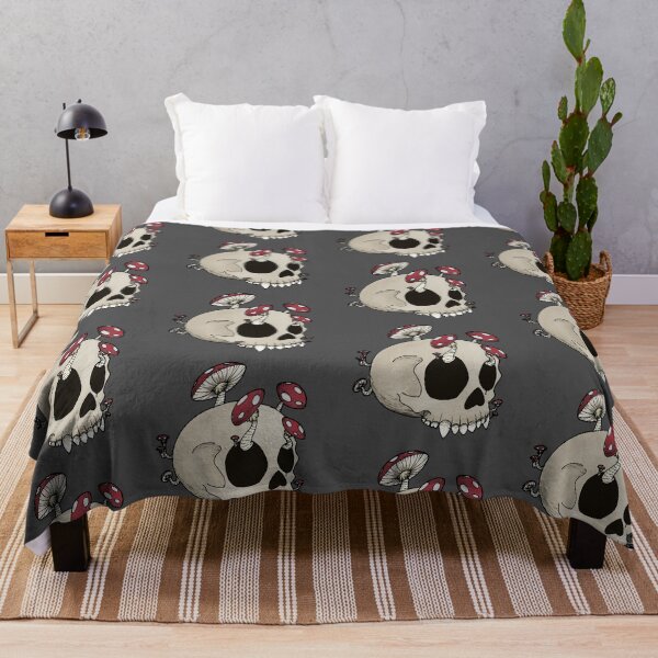 Item preview, Skull with Mushrooms Coming out designed and sold by 11thphoenix.
