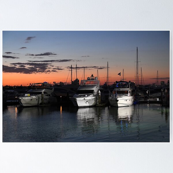 Item preview, Southport Boat Harbour At Dusk. Gold Coast, Qld, Australia. designed and sold by Ralph de Zilva.