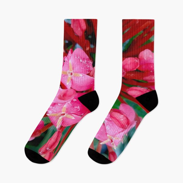 Item preview, Wet Pink Flowers designed and sold by Geoff Treagus.