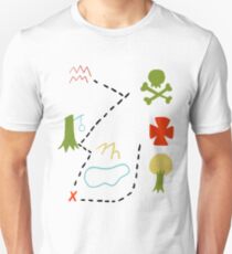 Peter Pan Map Unisex T-Shirt