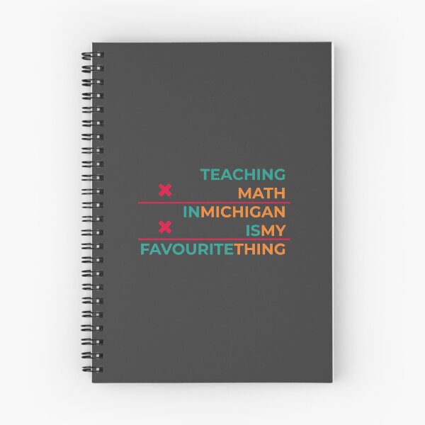Item preview, Teaching math in Michigan is my favourite thing  designed and sold by Cat-designs.
