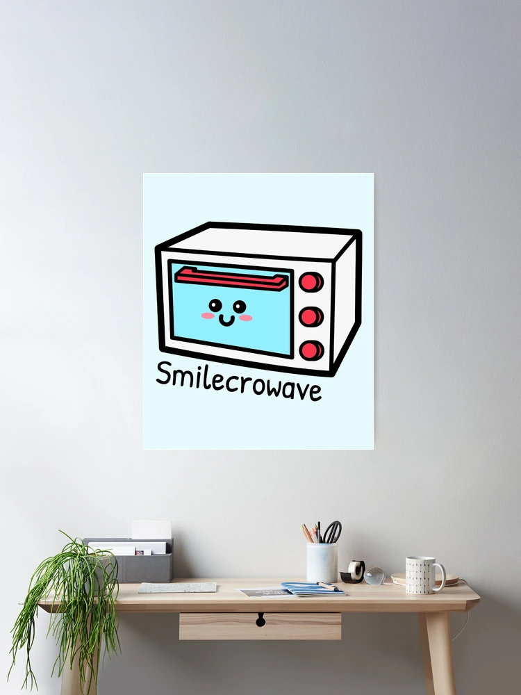 Cute Smile Microwave  Art Board Print for Sale by Wachi-A