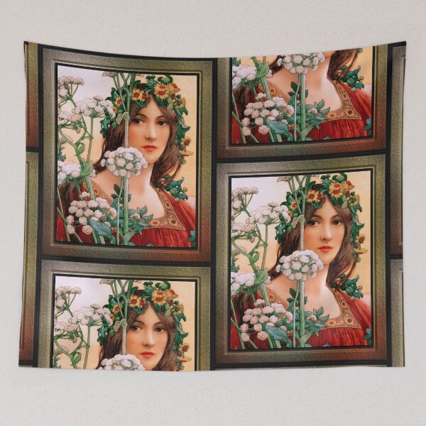 Item preview, Our Lady of the Cow Parsley by Élisabeth Sonrel Vintage Art designed and sold by Xzendor7 Digital Art Creations.