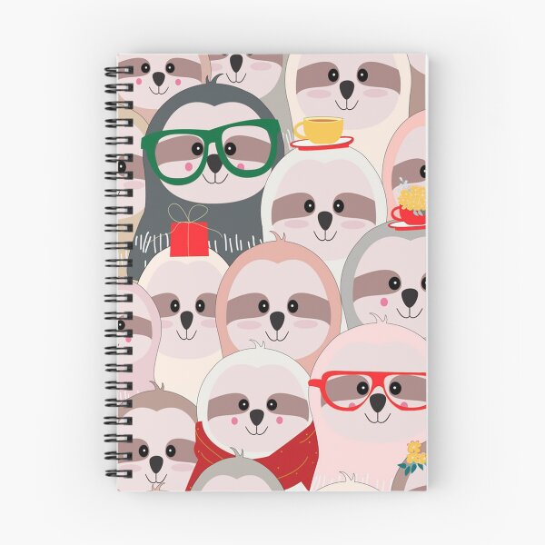 Item preview, Sloth cute cartoon seamless pattern designed and sold by WaveOcean123.