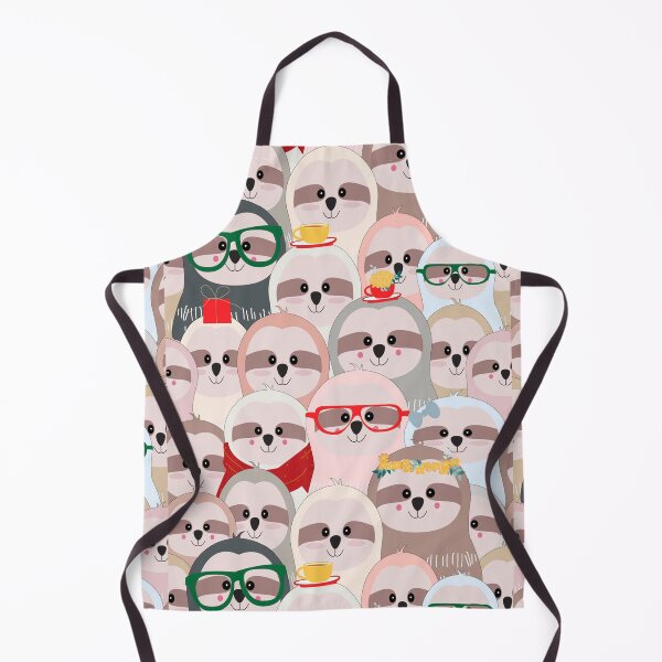 Item preview, Sloth cute cartoon seamless pattern designed and sold by WaveOcean123.