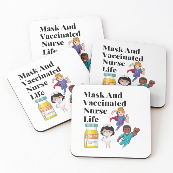 Item preview, Mask And Vaccinated Nurse Life. designed and sold by MacjarrGems.