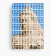 I'm Not Amused - Blue Metal Print
