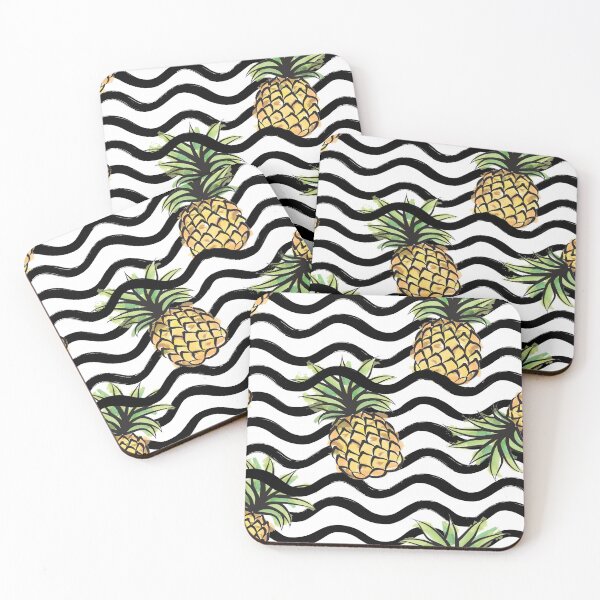 Item preview, Golden Pineapple Pattern designed and sold by TammiPrez.