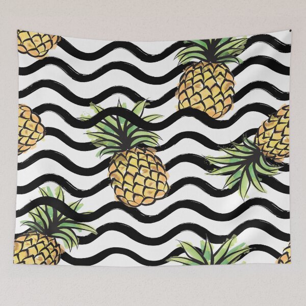 Item preview, Golden Pineapple Pattern designed and sold by TammiPrez.