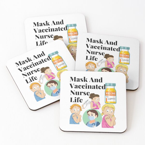 Item preview, Mask And Vaccinated Nurse Life. designed and sold by MacjarrGems.