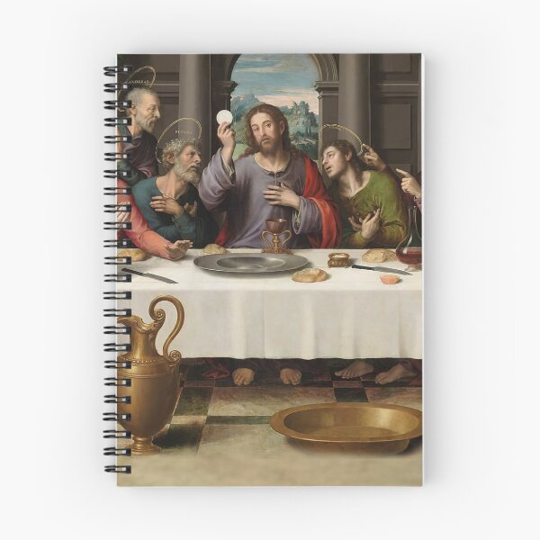 Artikelvorschau, Das letzte Abendmahl Eucharistie Kommunion Heilige Messe Jesus Passion Christi Gethsemane Todesangst im Garten Kruzifix Katholisches Speiserestaurant Koch Juan de Juanes entworfen und verkauft von hispanicworld.