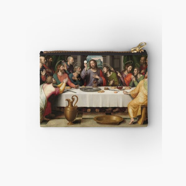 Item preview, The Last Supper Eucharist Communion Holy Mass Jesus Passion of Christ Gethsemane Agony in the Garden Crucifix Catholic Dinning Restaurant Cook Juan de Juanes designed and sold by hispanicworld.