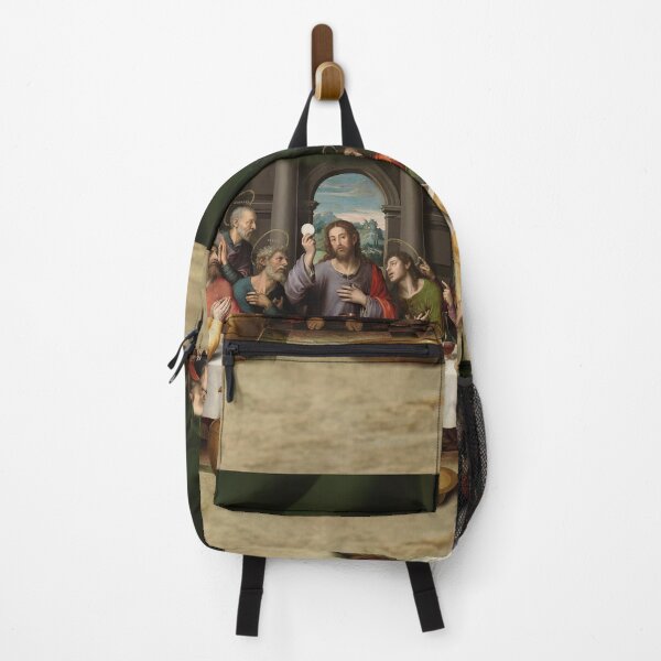 Item preview, The Last Supper Eucharist Communion Holy Mass Jesus Passion of Christ Gethsemane Agony in the Garden Crucifix Catholic Dinning Restaurant Cook Juan de Juanes designed and sold by hispanicworld.