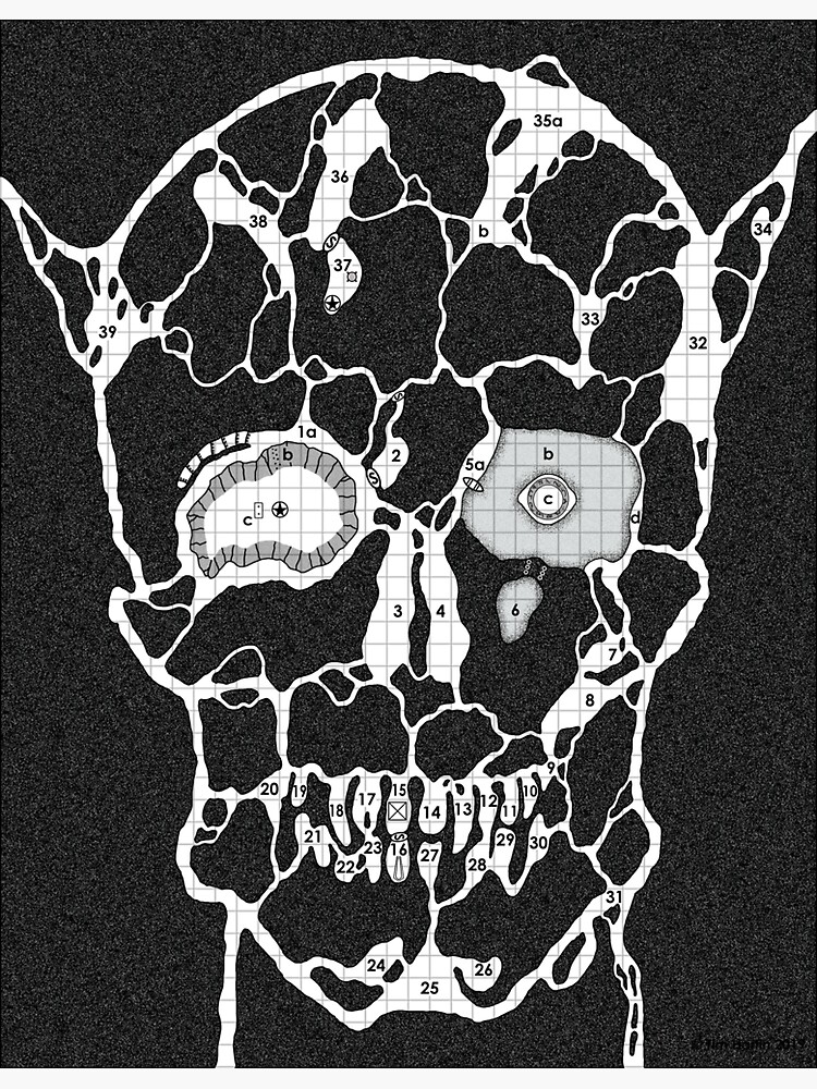 Devil Face Cave Map by Paratime-Design