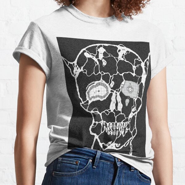 Devil Face Cave Map Classic T-Shirt