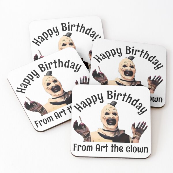 Item preview, Happy birthday from art the clown designed and sold by froggyleggs.