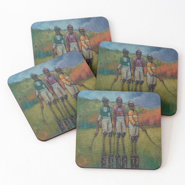 Item preview, Three Race Horse Jockeys designed and sold by Dennis Epperly.