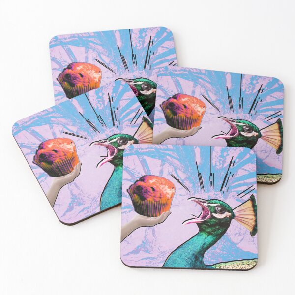Item preview, Feeding King Peacock Collage  designed and sold by cassandrafallon.