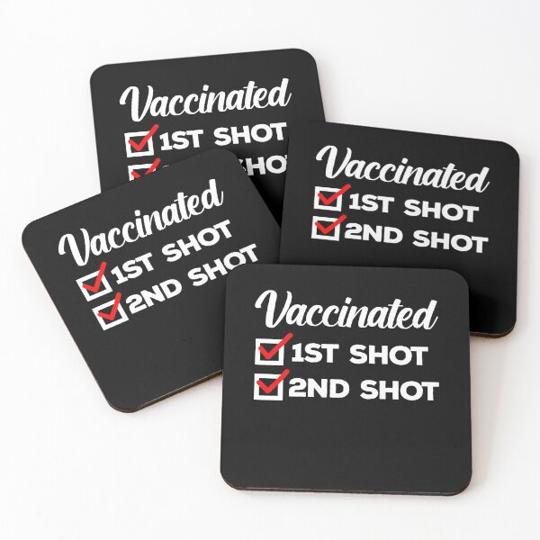 Item preview, vaccinated 2021 first shot second shot designed and sold by Rustic Valley Studio.