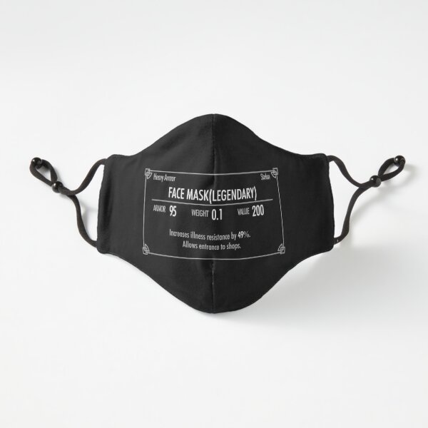 Skyrim legendary face mask Fitted 3-Layer