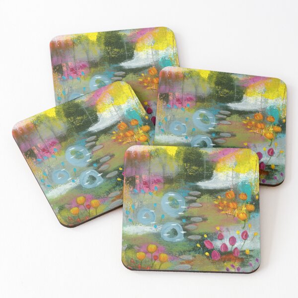 Item preview, Bright Curiosity 2, Abstract Landscape Flowers Landscape Painting designed and sold by Itaya Art.