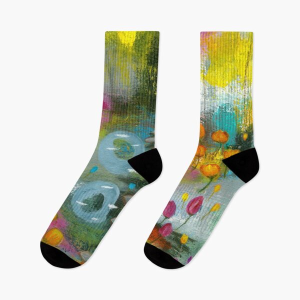 Item preview, Bright Curiosity 2, Abstract Landscape Flowers Landscape Painting designed and sold by Itaya Art.