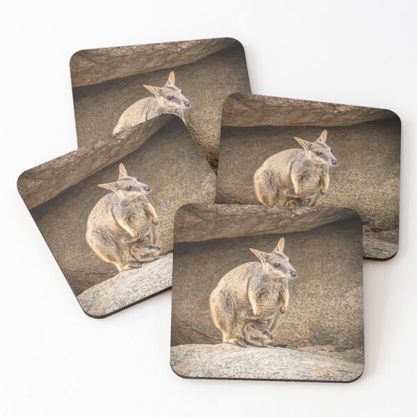 Item preview, Rock Wallaby and her Joey! designed and sold by Aiin Ojani.