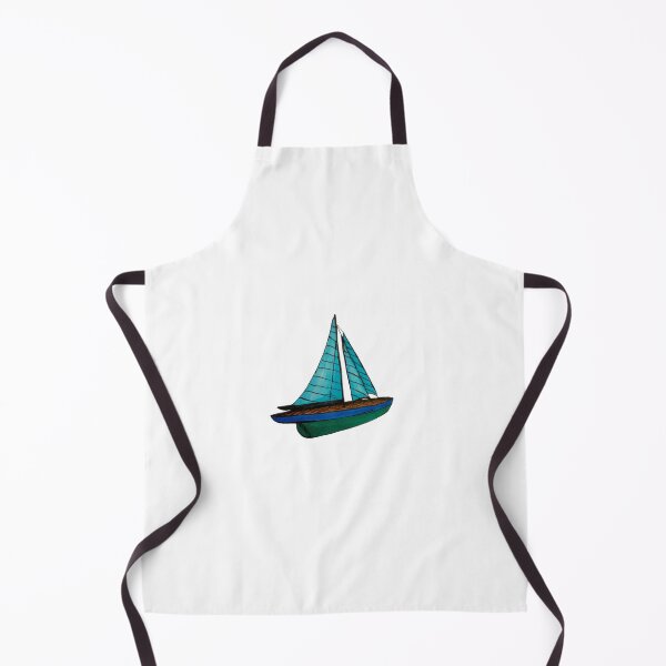 Item preview, Blue and Green Sailboat 1 designed and sold by m-and-m2022.