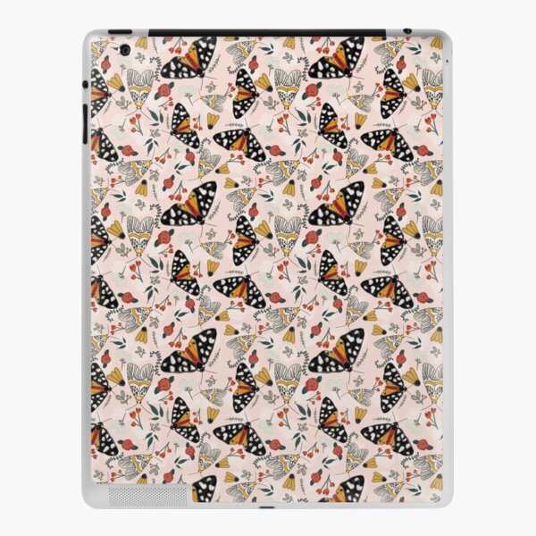 Vintage Inspired Moth Butterfly on Blush iPad Skin