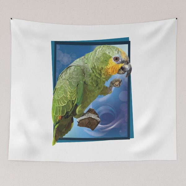 Item preview, orange winged amazon designed and sold by obscurite.