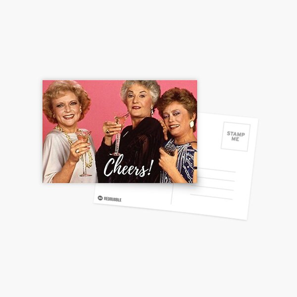 The Golden Girls Threw a Party card Postcard