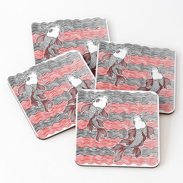 Artikelvorschau, Doppelte Koi Fisch Great Wave Tattoo entworfen und verkauft von Ebayson74.