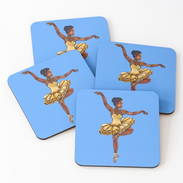 Aperçu de l'œuvre Ballerine en robe jaune - ballerine à peau marron créée et vendue par Artonmytee.