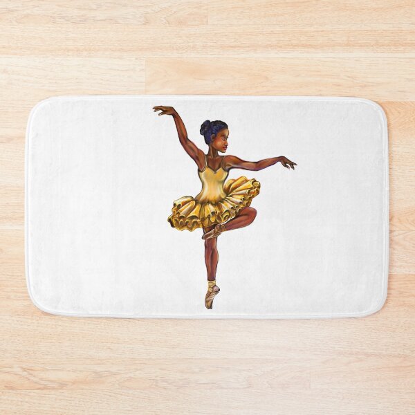 Item preview, Ballerina in yellow dress- brown skin ballerina  designed and sold by Artonmytee.